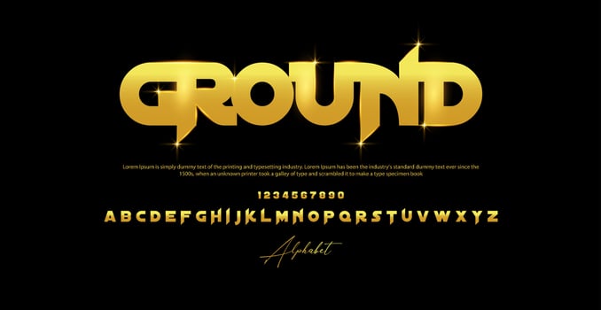 Modern Alphabet Font. Typography urban style fonts for technology, digital, movie logo design. vector illustration