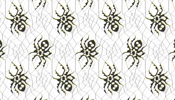 abstract spider on white background vector