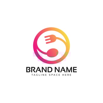 letter s food logo vector image