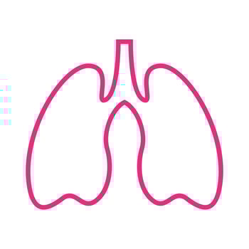 line pink isolated lungs health logo design vector graphic symbol icon sign illustration creative idea