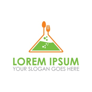food lab vector , laboratory logo