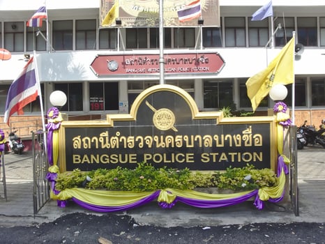 Bangkok Thailand.BANGKOK THAILAND17 JULY 2019Bang Sue Police Station.on Bangkok Thailand.BANGKOK THAILAND17 JULY 2019. photo