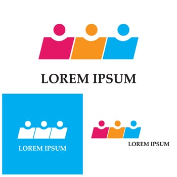 Community, network and social icon design template vector