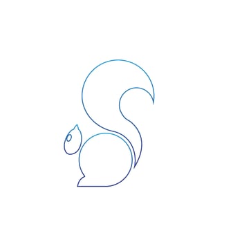 Squirrel symbol illustration vector icon background