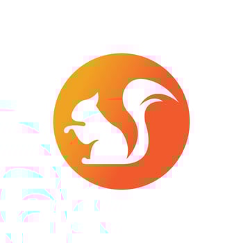 Squirrel symbol illustration vector icon background