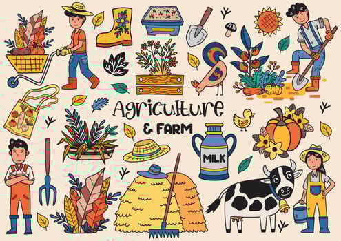 farming vector illustration Vector for banner