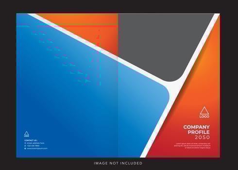 corporate company profile cover vector