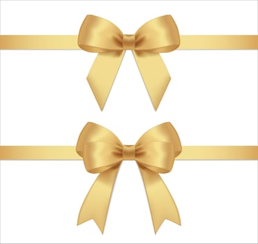 realistic gold ribbon. vector