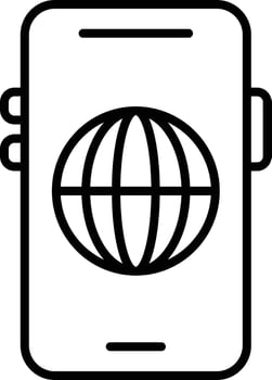 Mobile Web Icon Style vector