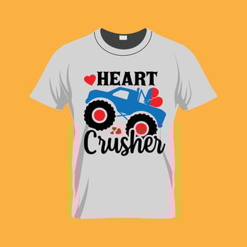 Heart Valentine's day t-Shirt Design vector