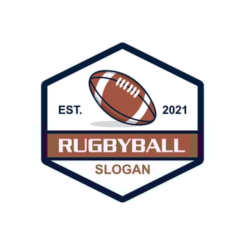 rugby logo , sport logo vector