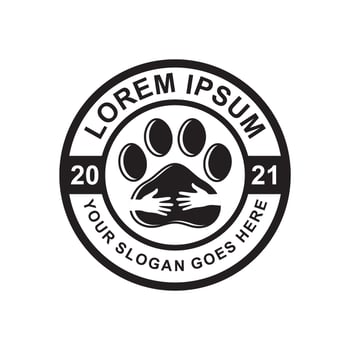 pets care logo , veterinary logo vector