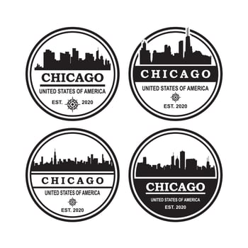 a set of texas skyline silhouette logo vector