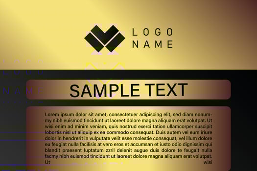 Creative black dark business card Template modern and Clean design vector