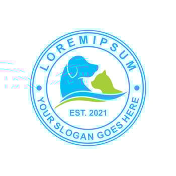 pets care logo , veterinary logo vector