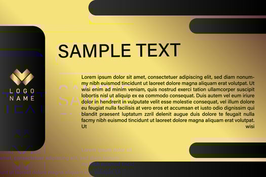 Creative black dark business card Template modern and Clean design vector