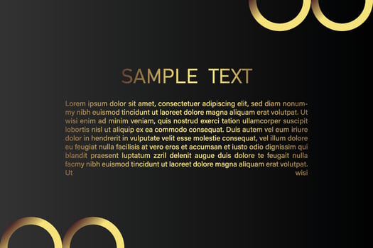 Creative black dark business card Template modern and Clean design vector