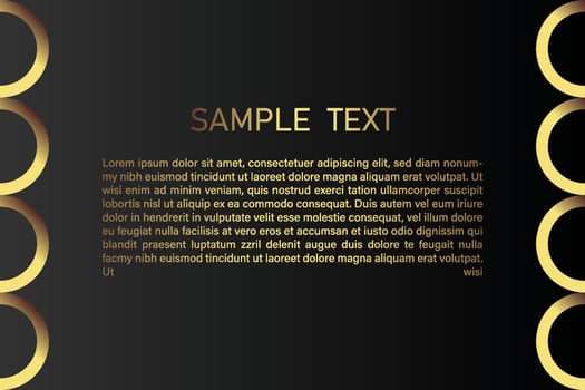 Creative black dark business card Template modern and Clean design vector