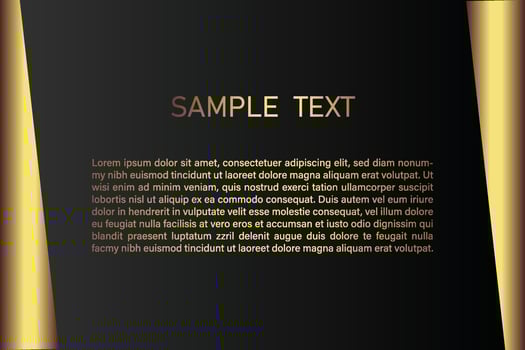 Creative black dark business card Template modern and Clean design vector
