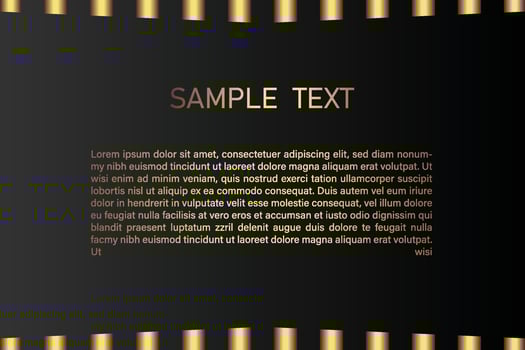 Creative black dark business card Template modern and Clean design vector