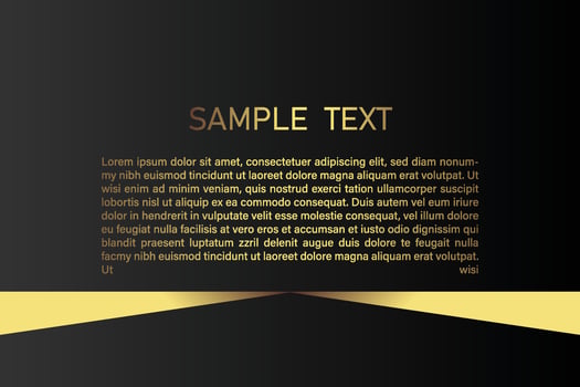 Creative black dark business card Template modern and Clean design vector
