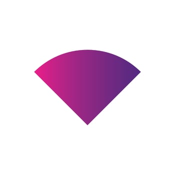 Wifi wireless signal icon sign vector gradient color