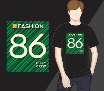Fashion eighty six modern typography t-shirt design vector