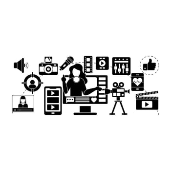Solid Vector design of cinematography