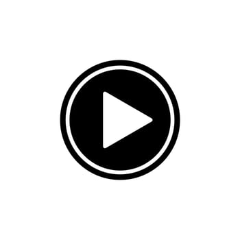 Video, Play, Film, Player, Movie Solid Icon Vector Illustration Logo Template. Suitable For Many Purposes.