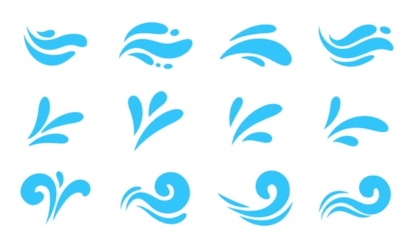 splashing water drop vector For decorating Songkran festival posters.