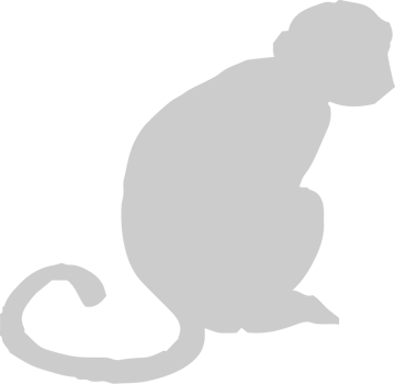 Ape sitting vector