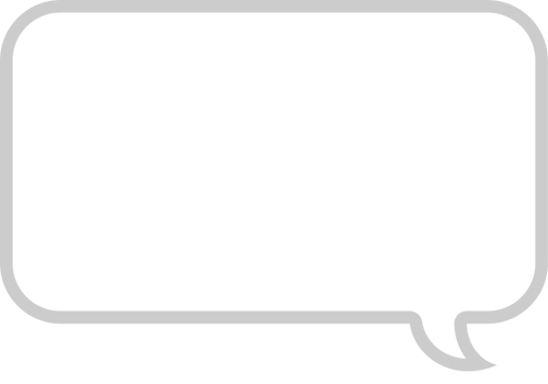 Bubbles speech outline vector