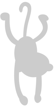 Ape hanging vector
