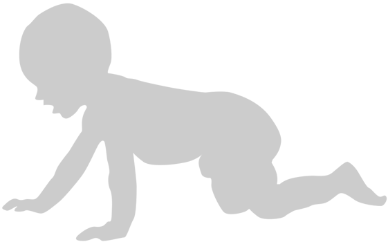 Baby Crawling vector