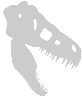 Dinosaurs skull vector