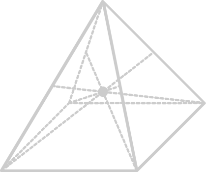 Geometric pyramid vector