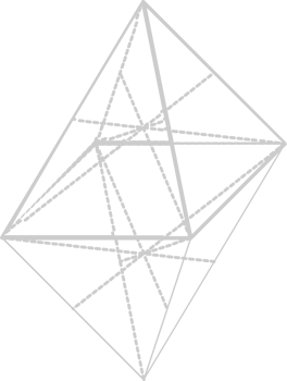 Geometric pyramid vector