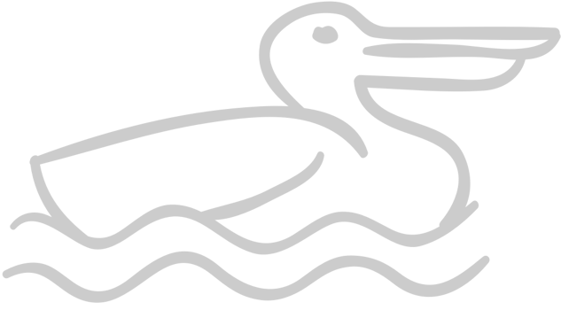 Duck outline vector