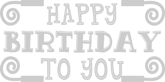 Birthday Text vector