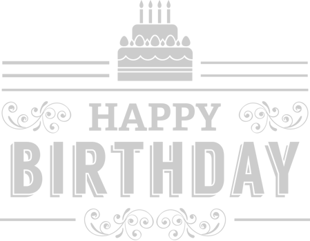 Birthday Text vector