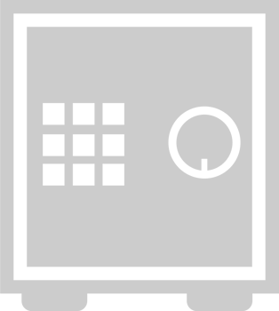 Money safe deposit vector