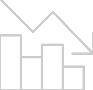 Money chart down vector