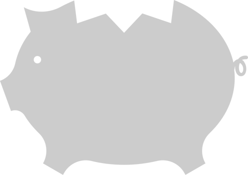 Money piggy bank vector