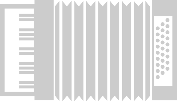 Music accordion vector