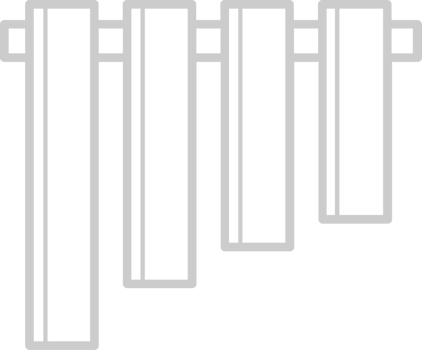 Music chimes vector