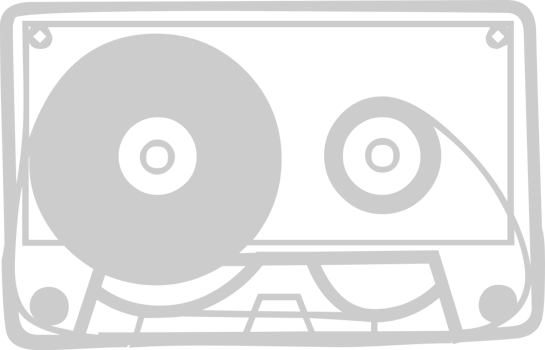 Music cassette vector