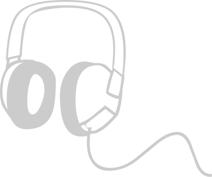 Music headphone vector