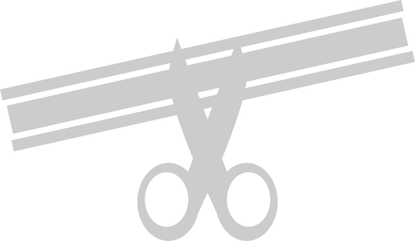 Ribbon cutting vector