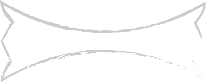 Ribbon banner brush outline vector