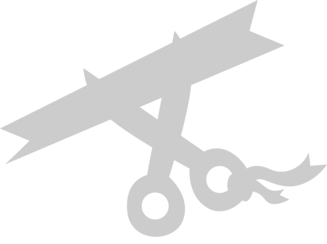 Ribbon cutting vector